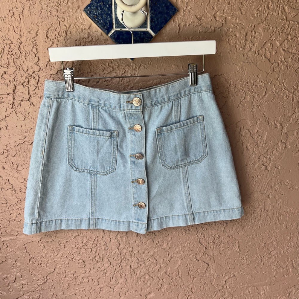 Forever 21 Light Blue Denim Skirt